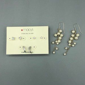 Macy's and Charter Club Earrings Bundle